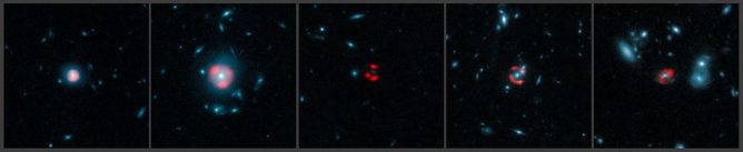 アルマ望遠鏡が書き換える、星のベビーブーム史<br/>－重力レンズ越しに見るスターバースト銀河と観測史上最も遠い銀河での水の検出