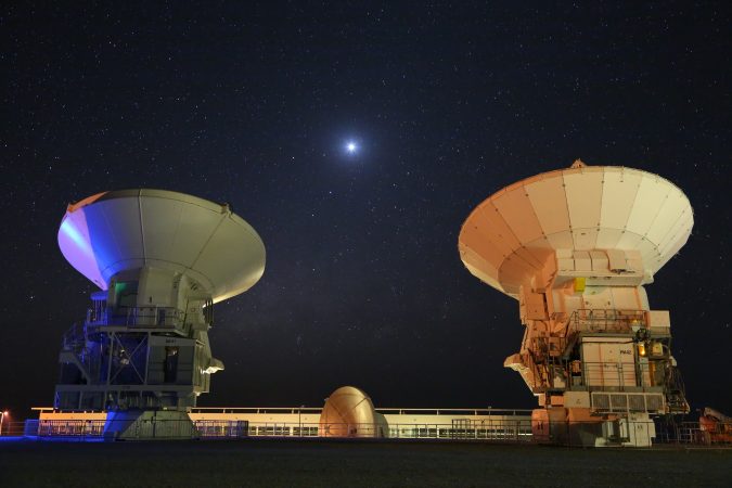 The Basis of Clear Skies: ALMA Antennas, Venus and the Milky Way