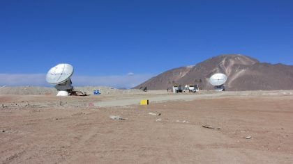 Interferometer test with two antennas