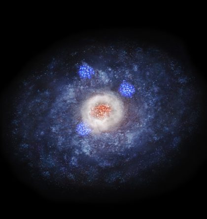 110億光年かなたの銀河の想像図