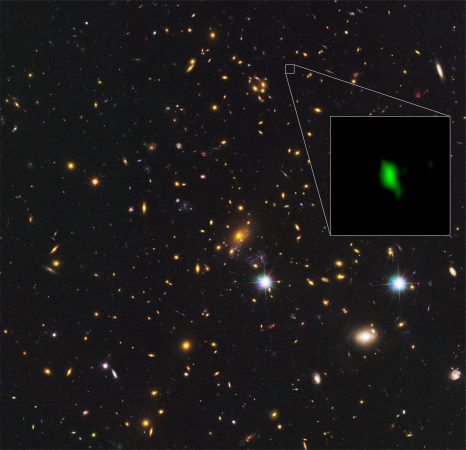 MACS1149-JD1, a galaxy located 13.28 billion light-years away 