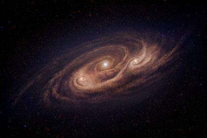 124億光年先のモンスター銀河COSMOS-AzTEC-1（想像図）