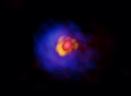 アルマ望遠鏡が撮影した巨大原始星G353.273+0.641