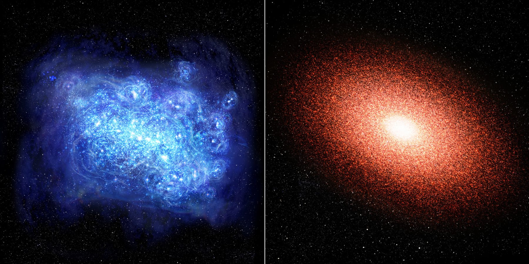 プレスリリース - 135億年前の星形成の痕跡を発見！ 〜最遠の「老けた銀河」探査〜 - アルマ望遠鏡