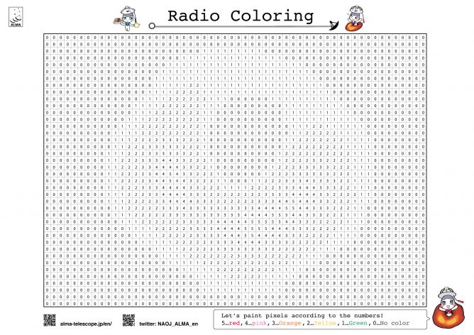 Radio Coloring: black hole　M87