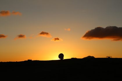 Silhouette of ALMA Antenna