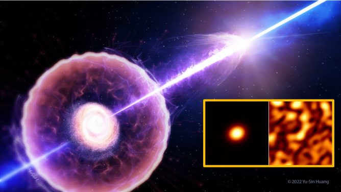 宇宙最大の爆発現象「ガンマ線バースト」の 爆発エネルギーは従来予測の4倍以上と判明<br>ー世界初の電波・可視光同時偏光観測から隠れた爆発エネルギーを測定ー