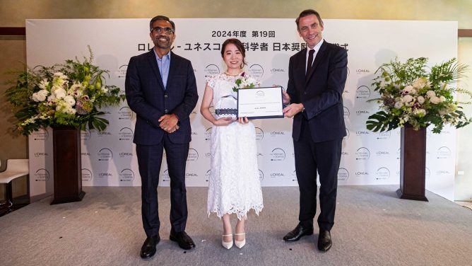 Ms. Kaho Morii Receives the 19th L’Oréal-UNESCO For Women in Science Japan Fellowship Award