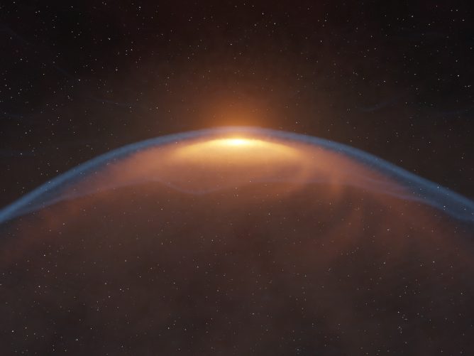 Discovery of Protoplanetary Disk Caught in Explosion Driven by Stellar Jet