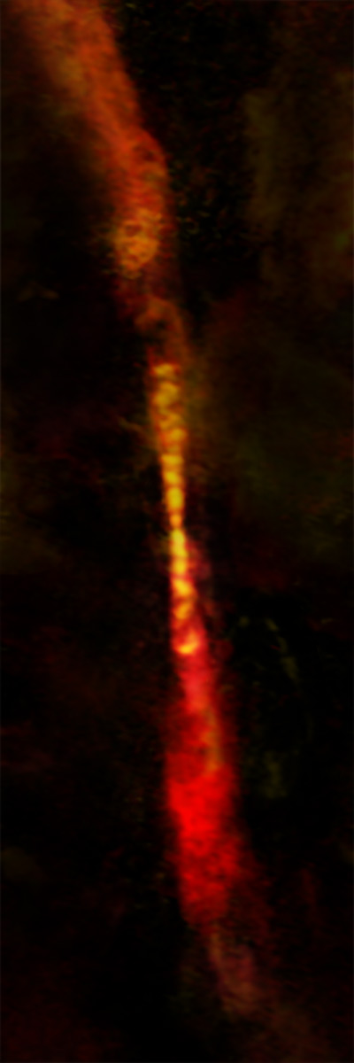 Jet from a protostar CARMA-7