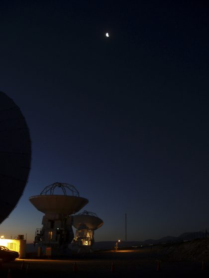 Moon and antennas