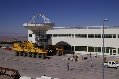 North American 12-m antenna carried by the transporter [02]