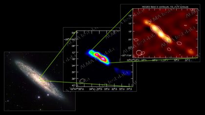 テスト画像１：渦巻き銀河NGC253