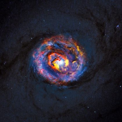 NGC1433 taken by the NASA/ESA Hubble Space Telescope and ALMA