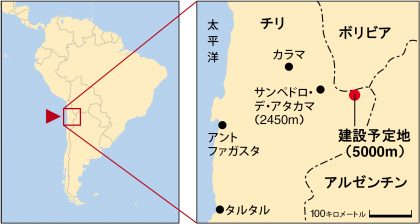 観測地付近の地図