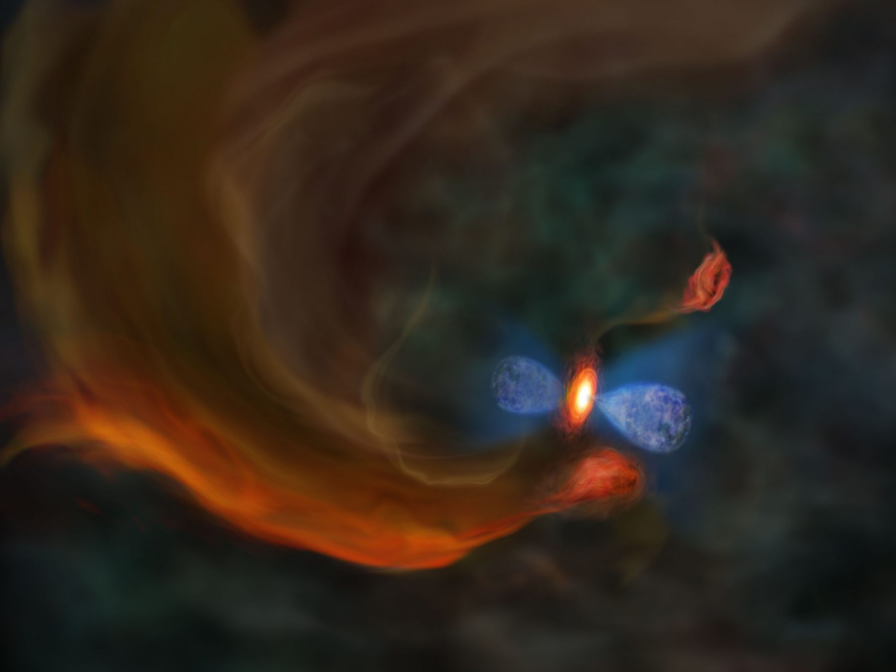 プレスリリース - アルマ望遠鏡が目撃したダイナミックな星の誕生 