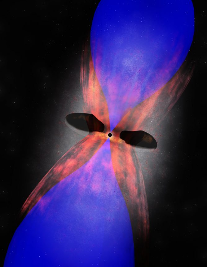 超巨大ブラックホール・ジェットが星の誕生を促す